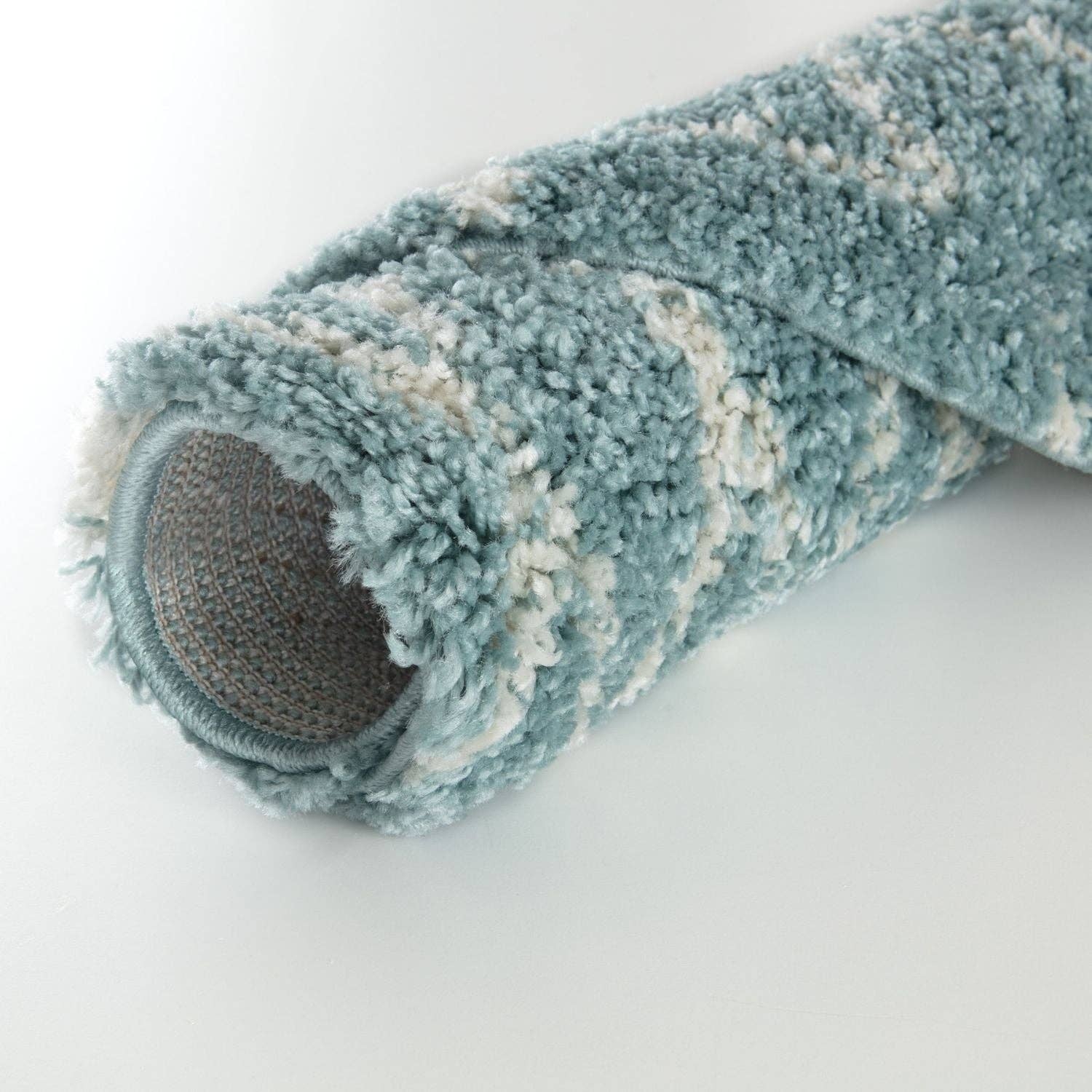 THE RUGS – wholesale Area rug – Moroccan Duck Egg Blue Shaggy Rug | 95022