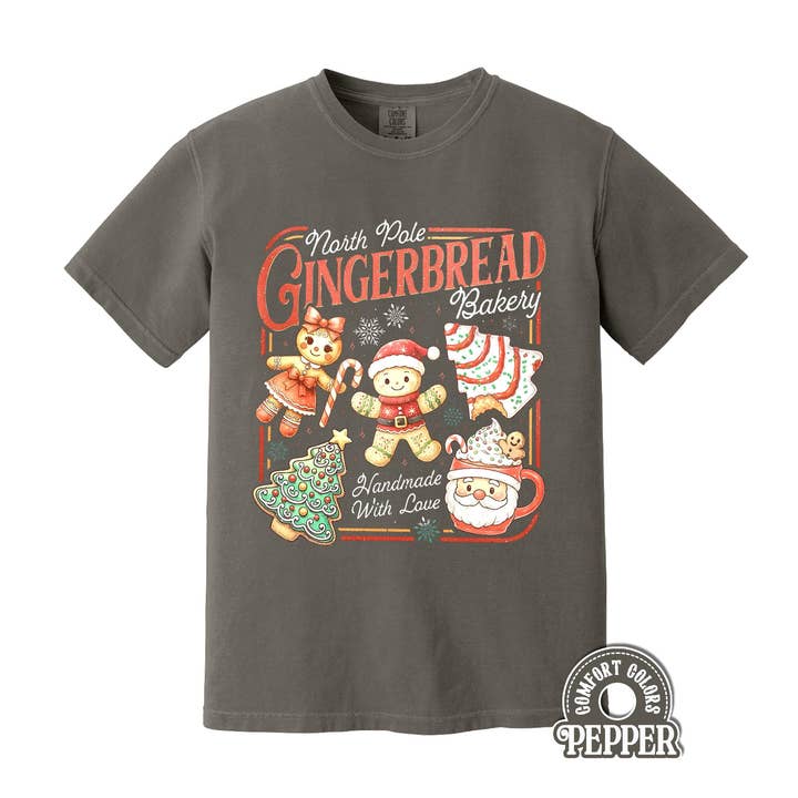 Comfort Colors North Pole Gingerbread Shirt, Bakery Sweater for wholesale by Glaime