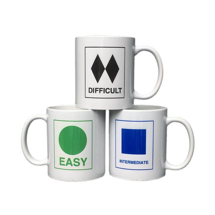 Tasses de ski - Lot de trois pour la vente par Mugs by Go Jump in the Lake