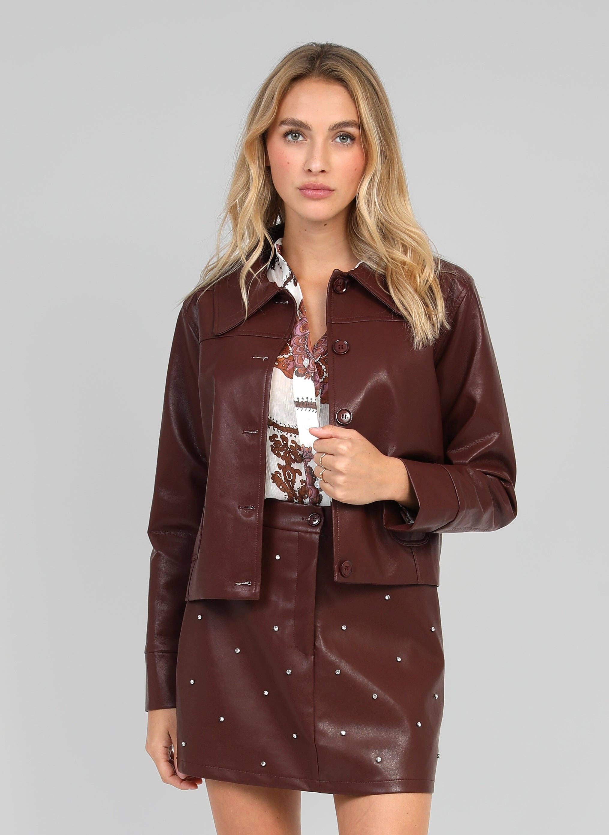 An'ge - Wholesale Jacket - Women's - CLAUDIANE JACKET wine0