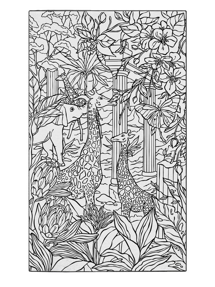 Nobles Géants des Ruines pour la vente par Coloring Rugs