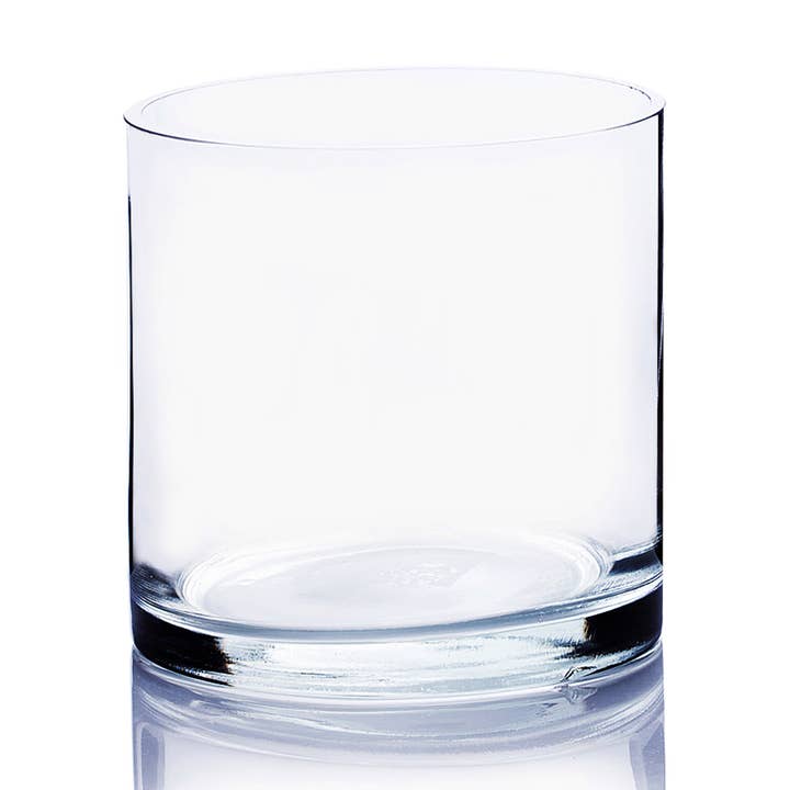 WGV Cylinder Glass Vase - 4" x 4"H for wholesale by WGV International