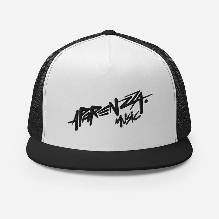 Sesh Wear – wholesale Trucker hat – Unisex – APARENZZA MUSIC MESH CAP BLACK LOGO