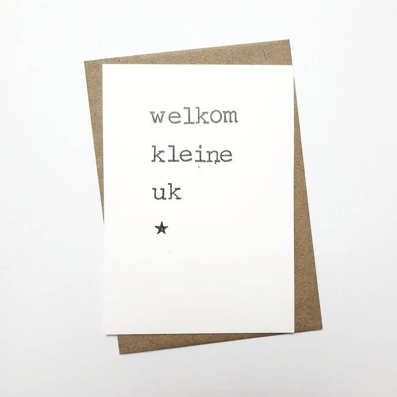 By Mar Postcards - Vendita all'ingrosso Biglietto di auguri per la nascita - Welcome Little Uk - Biglietto d’auguri By Mar Postcards0