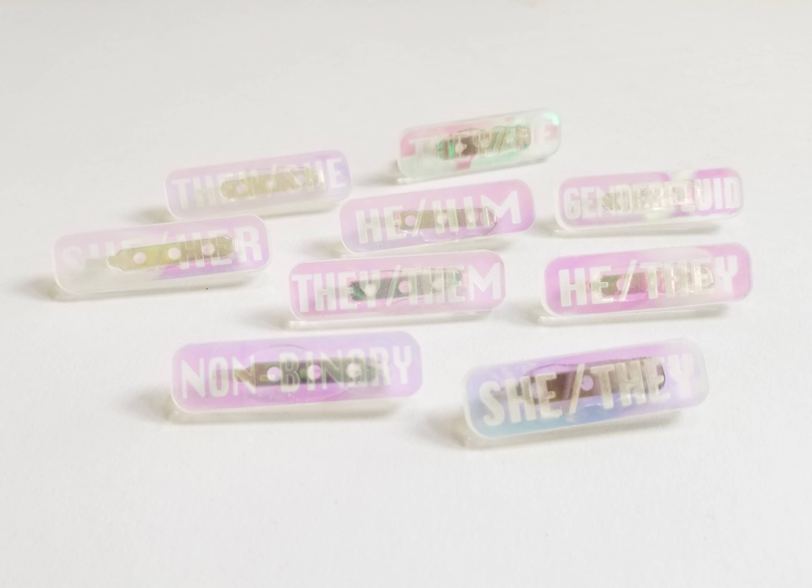 Design WhatHaveYou - Wholesale Lapel Pin/Button - Laser Cut Acrylic pronoun pins7
