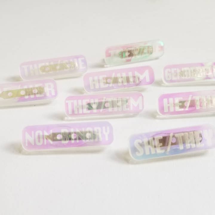 Design WhatHaveYou - Wholesale Lapel Pin/Button - Laser Cut Acrylic pronoun pins7