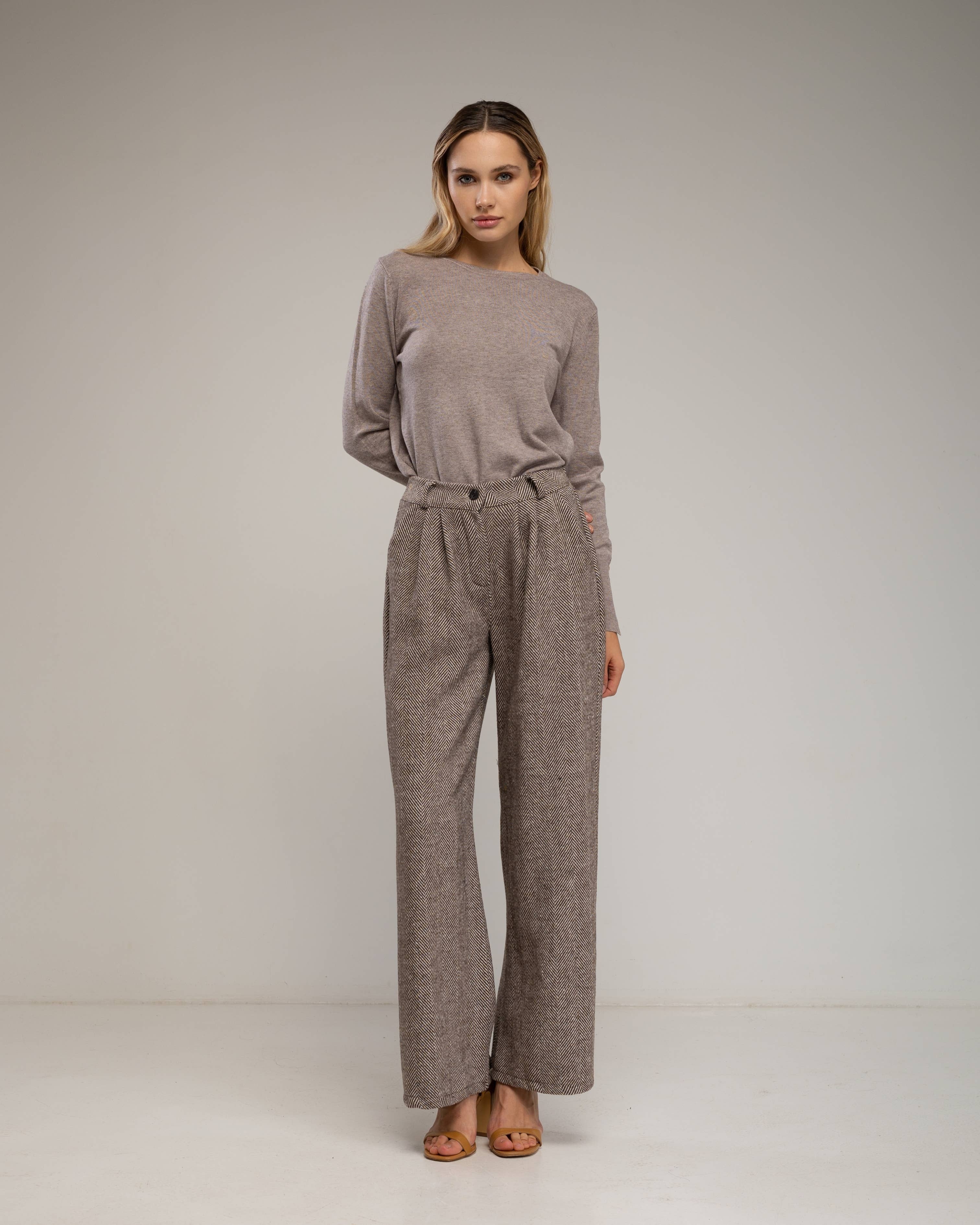 Tantra - Wholesale Knit Sweater - Women's - Fine knit sweater with wool, round neck15