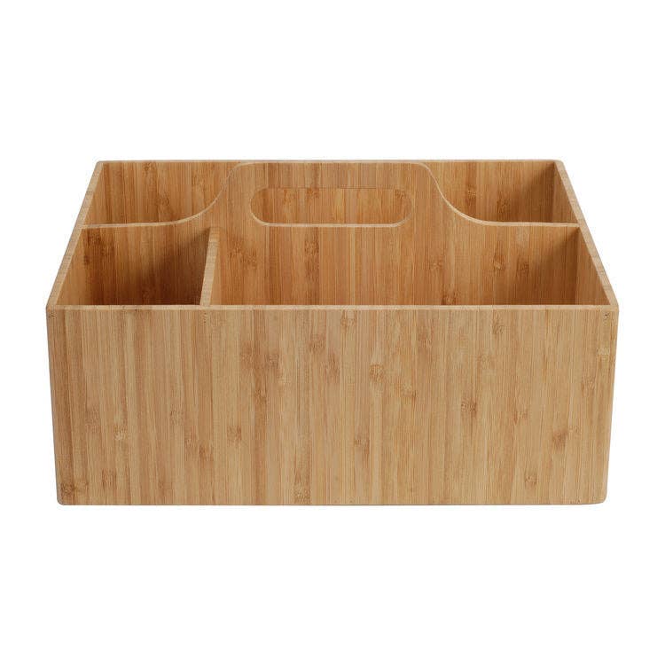MobileVision – wholesale Kitchen storage/organiser – Bamboo Multi Purpose Caddy with Handle4