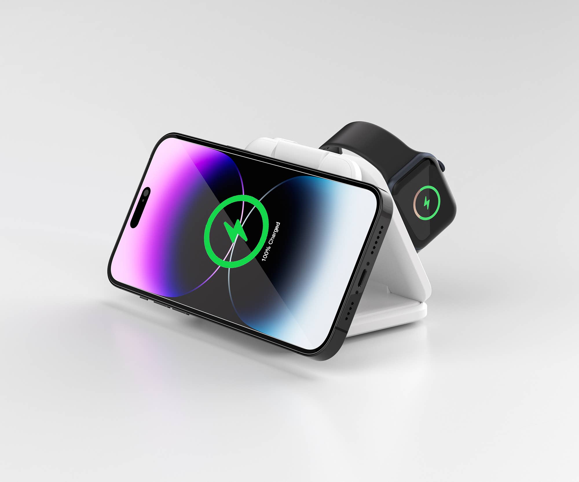 LAX Gadgets – wholesale Charging dock – MagSafe 3-in-1 Foldable Wireless Charging Stand- Retail Pack26