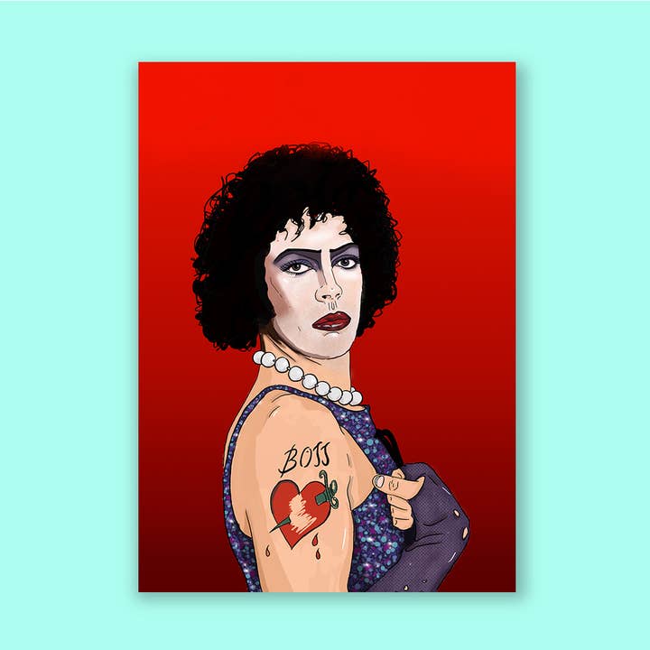 Lámina de Rocky Horror Picture Show | Dr. Frank-N-Furter | Música para venta al por mayor de The Queer Store