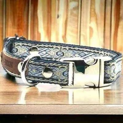 Engraved Cotton Dog Collar for Small Breeds for wholesale by Finnigan