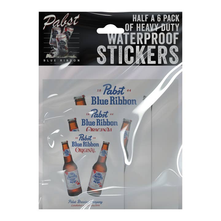 Smithco Distributing - Wholesale Phone & Laptop Stickers - Pabst Blue Ribbon Decals - Beer Stickers, PBR Stickers10