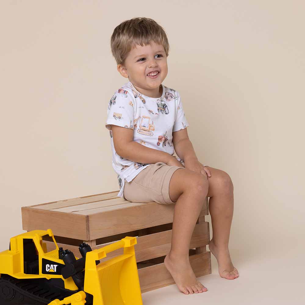 Snuggle Hunny - Wholesale T-Shirt - Kids - Diggers & Tractors Organic T-Shirt2