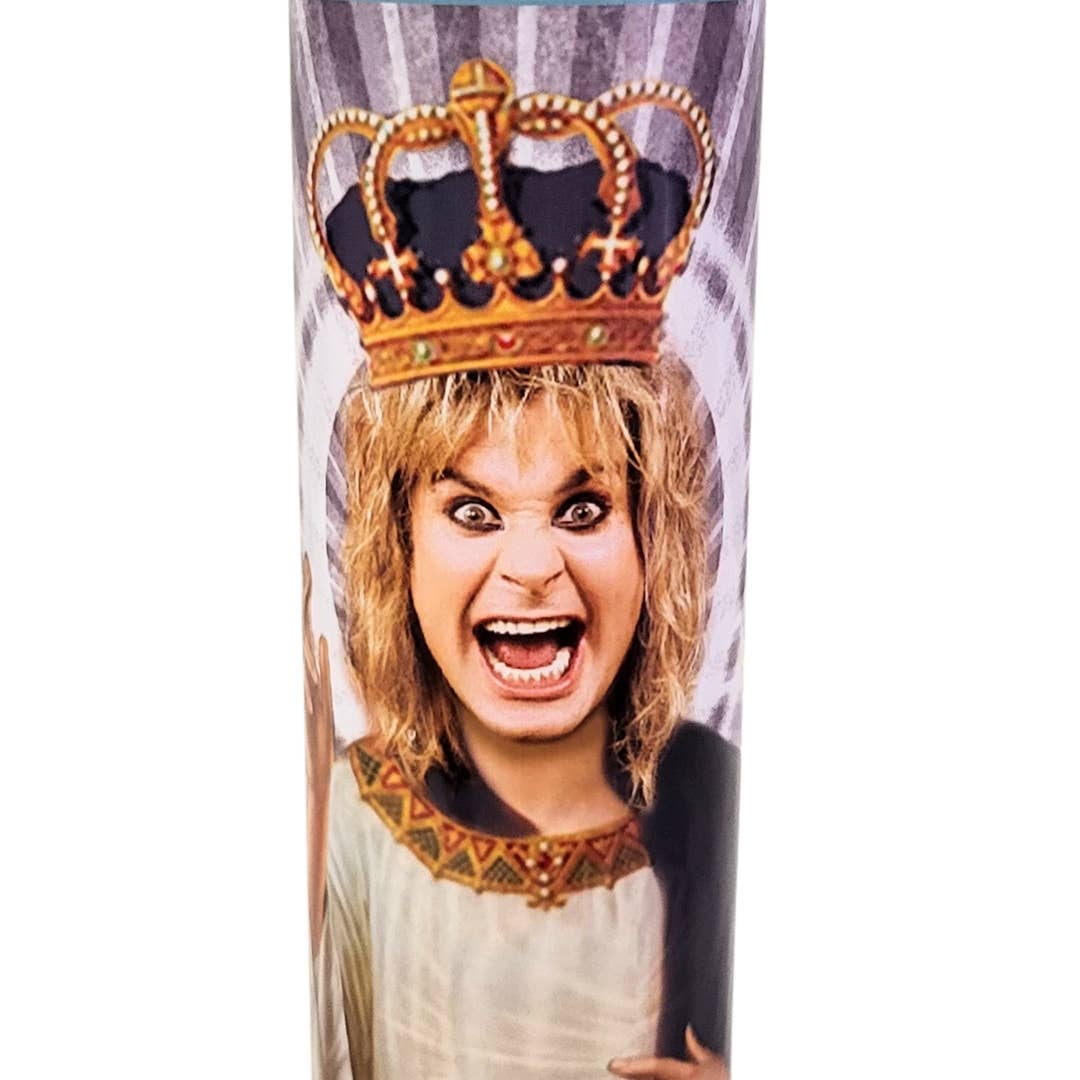 Pop Soap - Wholesale Gag Gift/Novelty Gift - Ozzy Osbourne Celebrity Saint Prayer Candle Horror1