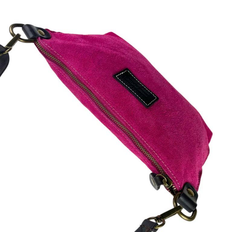 Chenson & Gorett - Wholesale Shoulder Bag - Women's - Italian Suede Leather Crossbody Bag with Zipper10