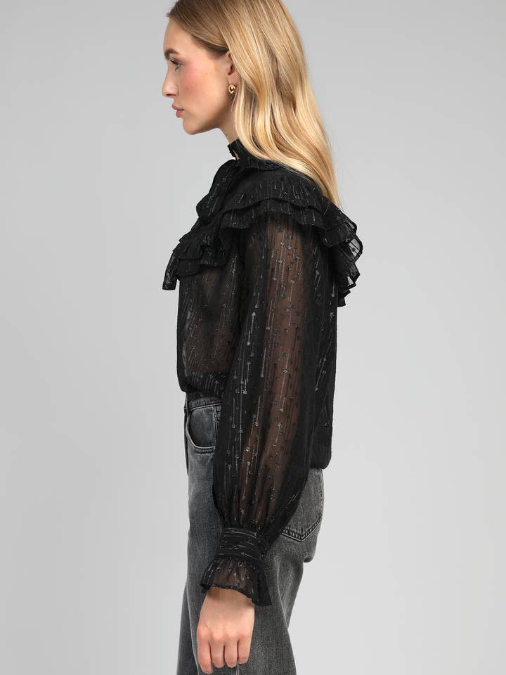 An'ge - Wholesale Blouse - Women's - SWINY black BLOUSE3