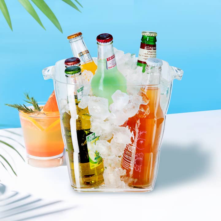 Oggi – wholesale Ice bucket – Ice Bucket - Acrylic, Square (8" x 8" x 9.75")2