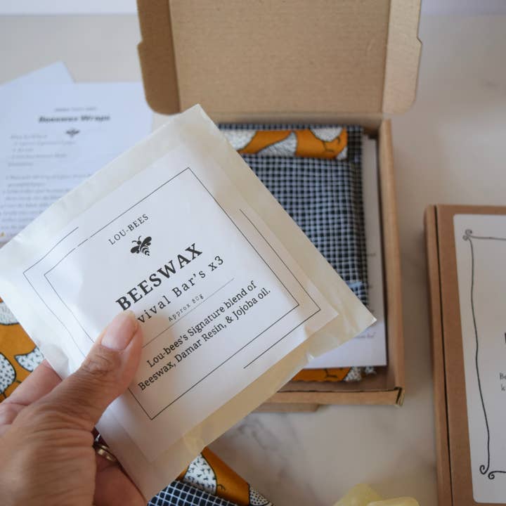 Lou Bees - Wholesale DIY craft kit - Beeswax Wrap DIY Kit – Make Reusable Wraps | Eco-Friendly2