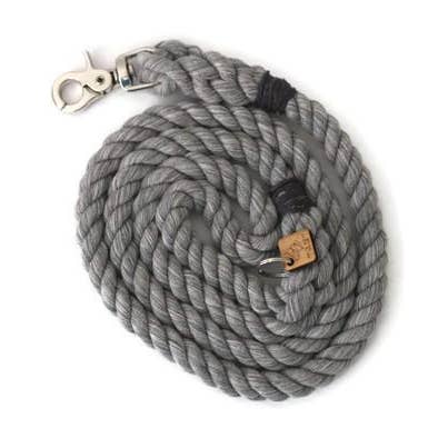 Grey Rope Dog Leash for wholesale by Kai’s Canine Creative