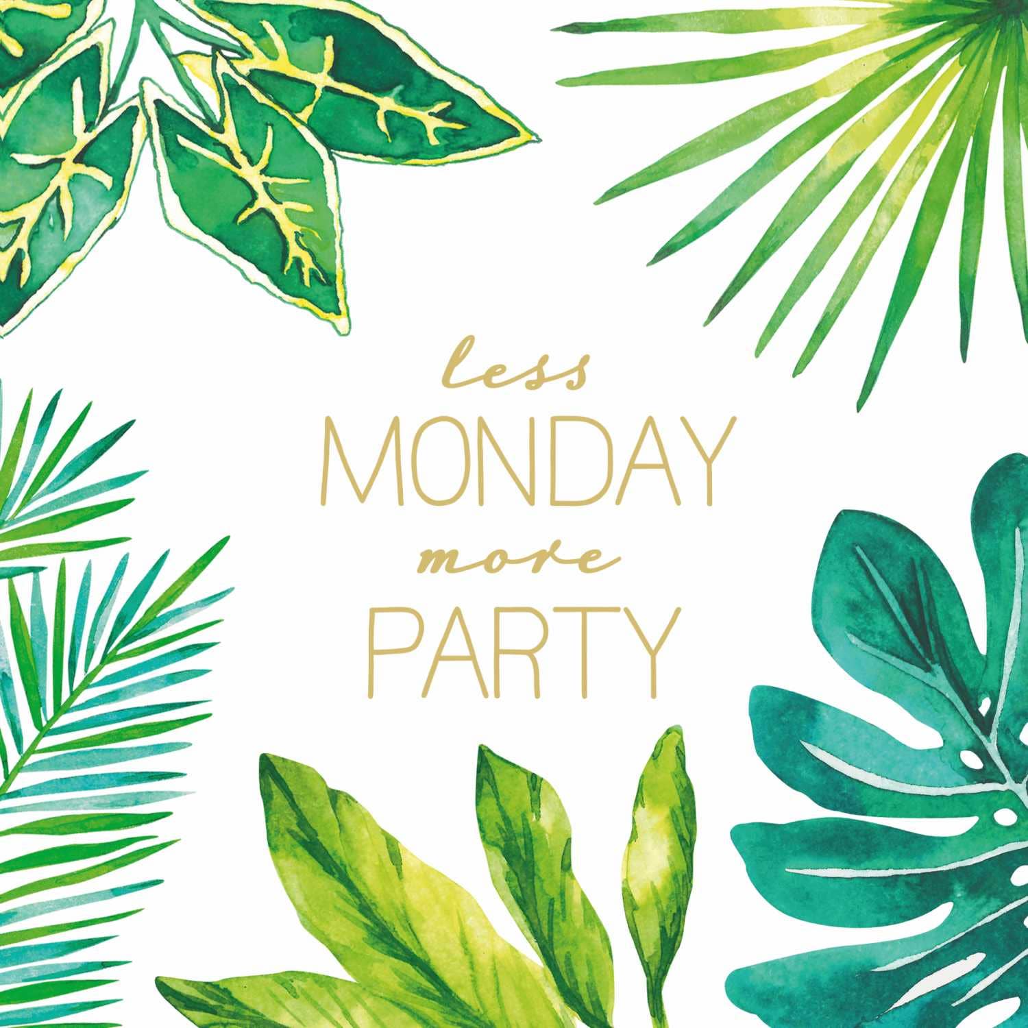 Paperproducts Design • Ambiente - Wholesale Disposable Napkin - BEV-LESS MONDAY MORE PARTY (THE JUNGLE)0