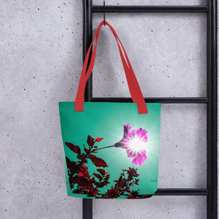 Kleine Tragetasche - Abstract Flower Burst 2 für den Großhandel von Sara Marie Hawai'i