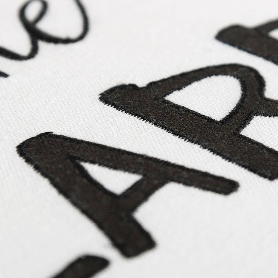 HomeRoots - Wholesale Throw/Decorative Pillow - Black and White Praise The Lard Tasseled Throw Pillow2