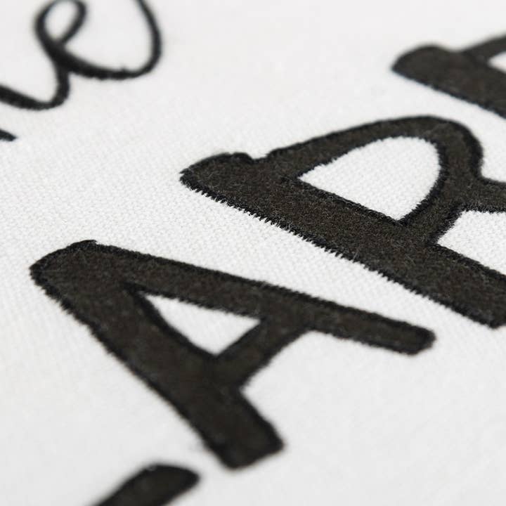 HomeRoots - Wholesale Throw/Decorative Pillow - Black and White Praise The Lard Tasseled Throw Pillow2