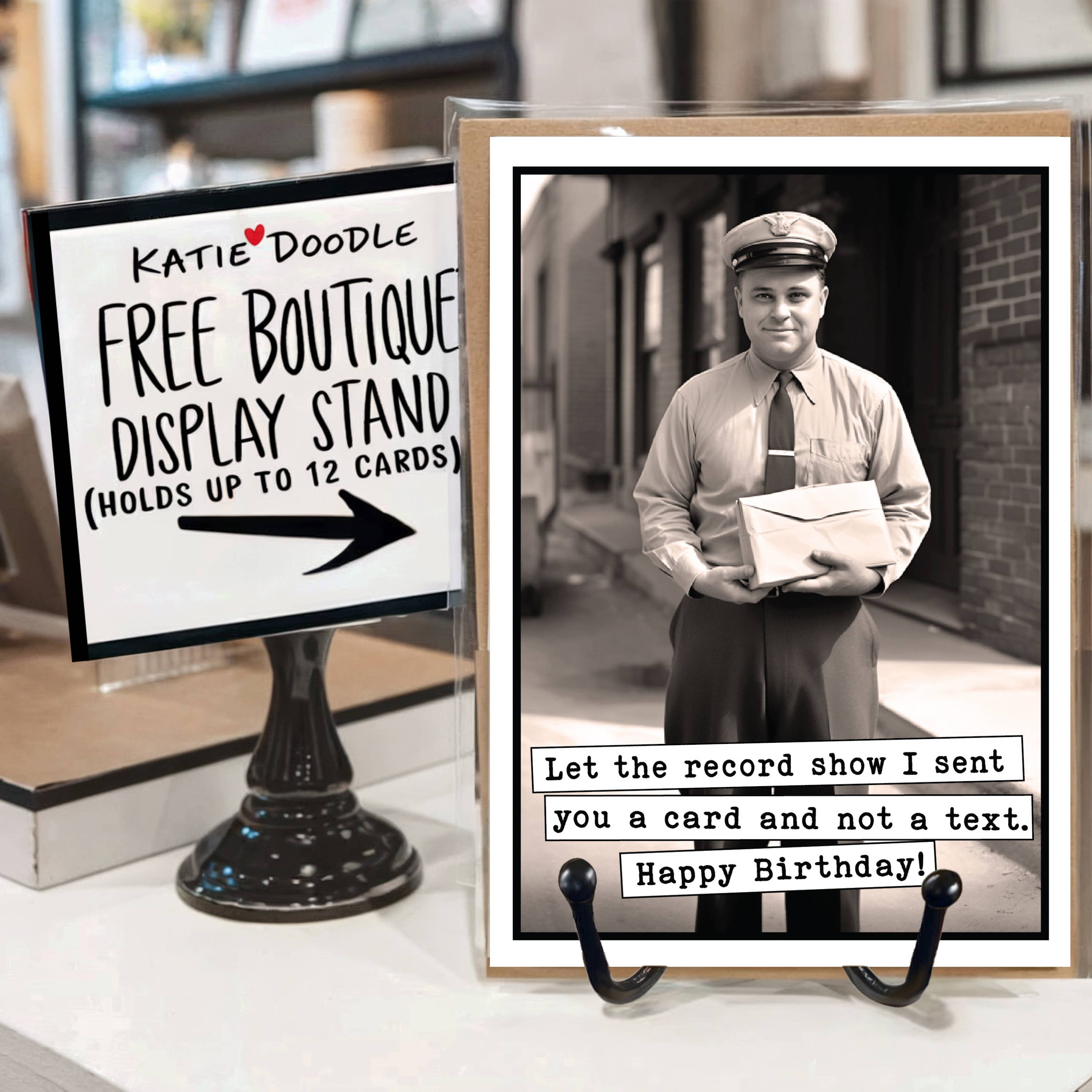 Katie Doodle | Boutique Greeting Cards & Birthday Gifts - Vendita all'ingrosso Biglietti di auguri - Divertenti biglietti di auguri di compleanno in ritardo per uomini e donne (all'ingrosso)