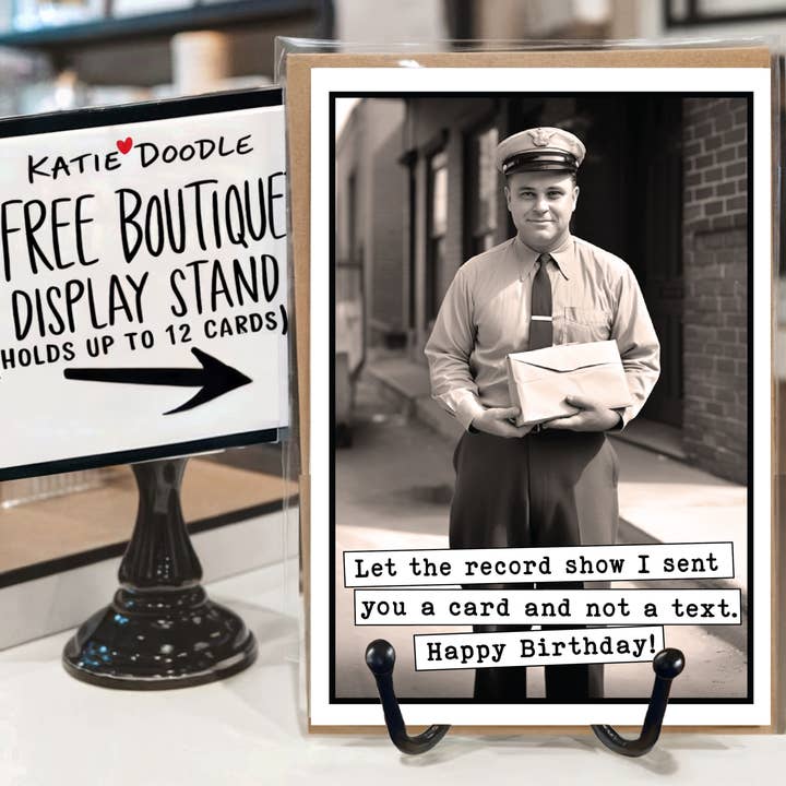 Katie Doodle | Boutique Greeting Cards & Birthday Gifts - Vendita all'ingrosso Biglietti di auguri - Divertenti biglietti di auguri di compleanno in ritardo per uomini e donne (all'ingrosso)0