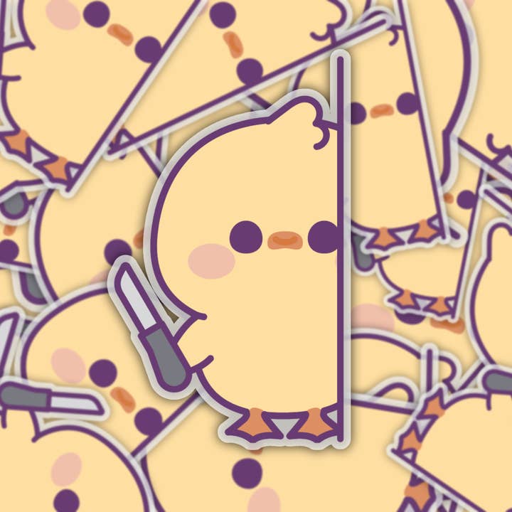 Dangerous Duck Waterproof Vinyl Clear Sticker for wholesale by Mashi Box