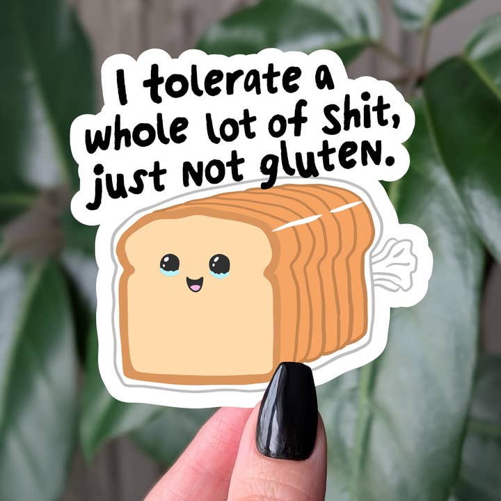 Funny gluten free sticker, I tolerate a lot just not gluten and other Purchase Wholesale piante stabilizzate. Free Returns & Net 60 Terms on Faire trending on Faire.