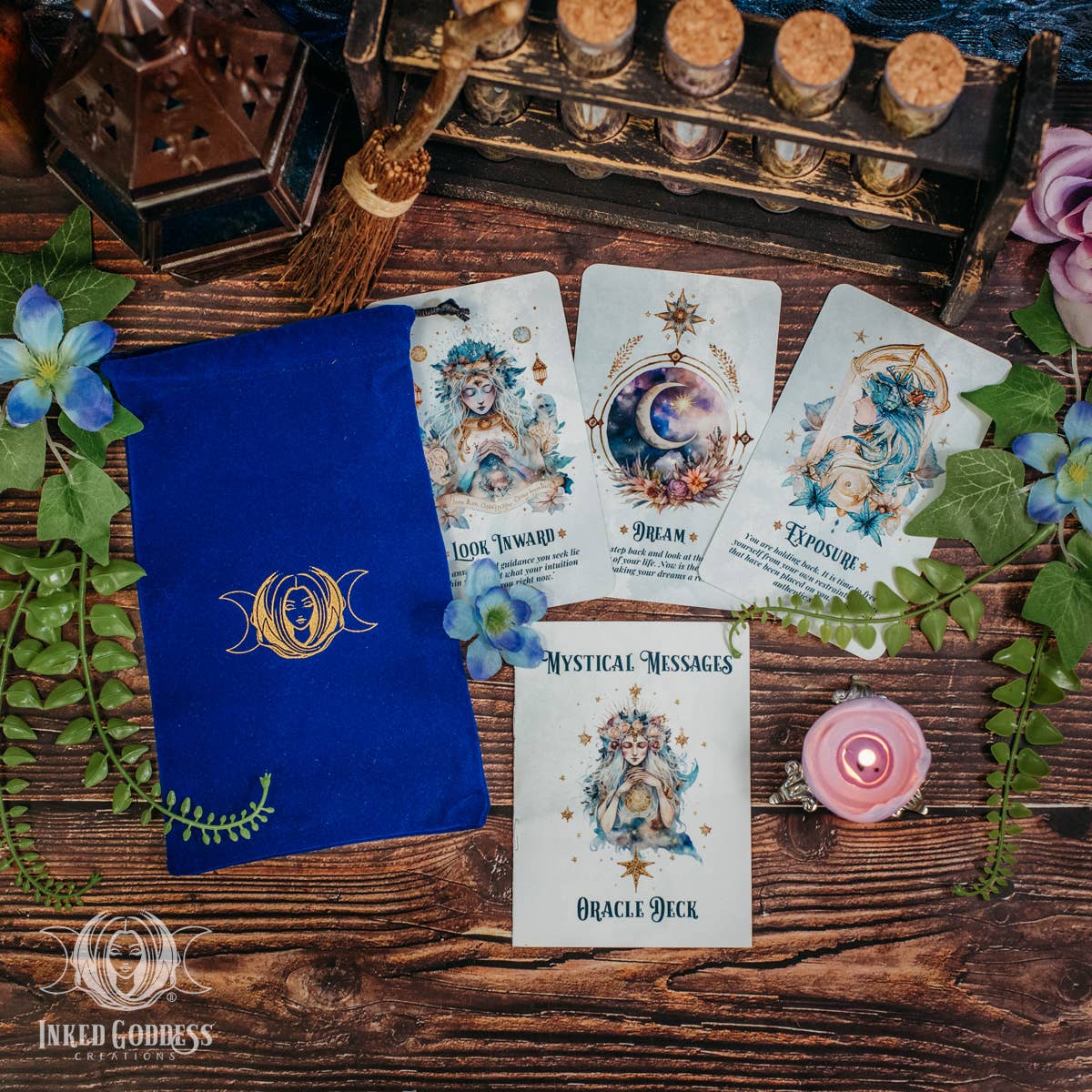 Inked Goddess Creations - Vente Cartes de tarot - Deck Oracle des Messages Mystiques - Deck Exclusif Inked Goddess Creations0