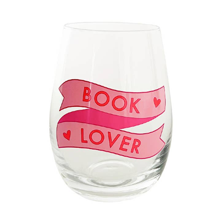 Book Club "Book Lover" Wine Glass for wholesale by Jollity & Co. + Daydream Society