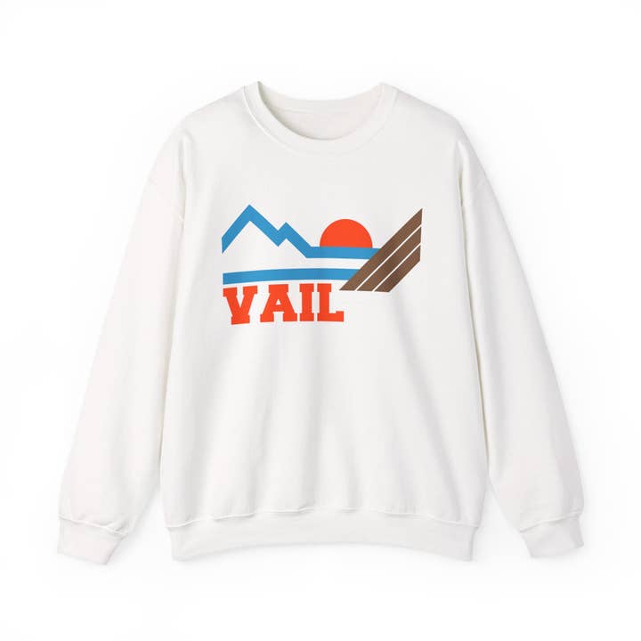Sweatshirt Vail, Colorado - Montagne pour la vente par Hey Mountains