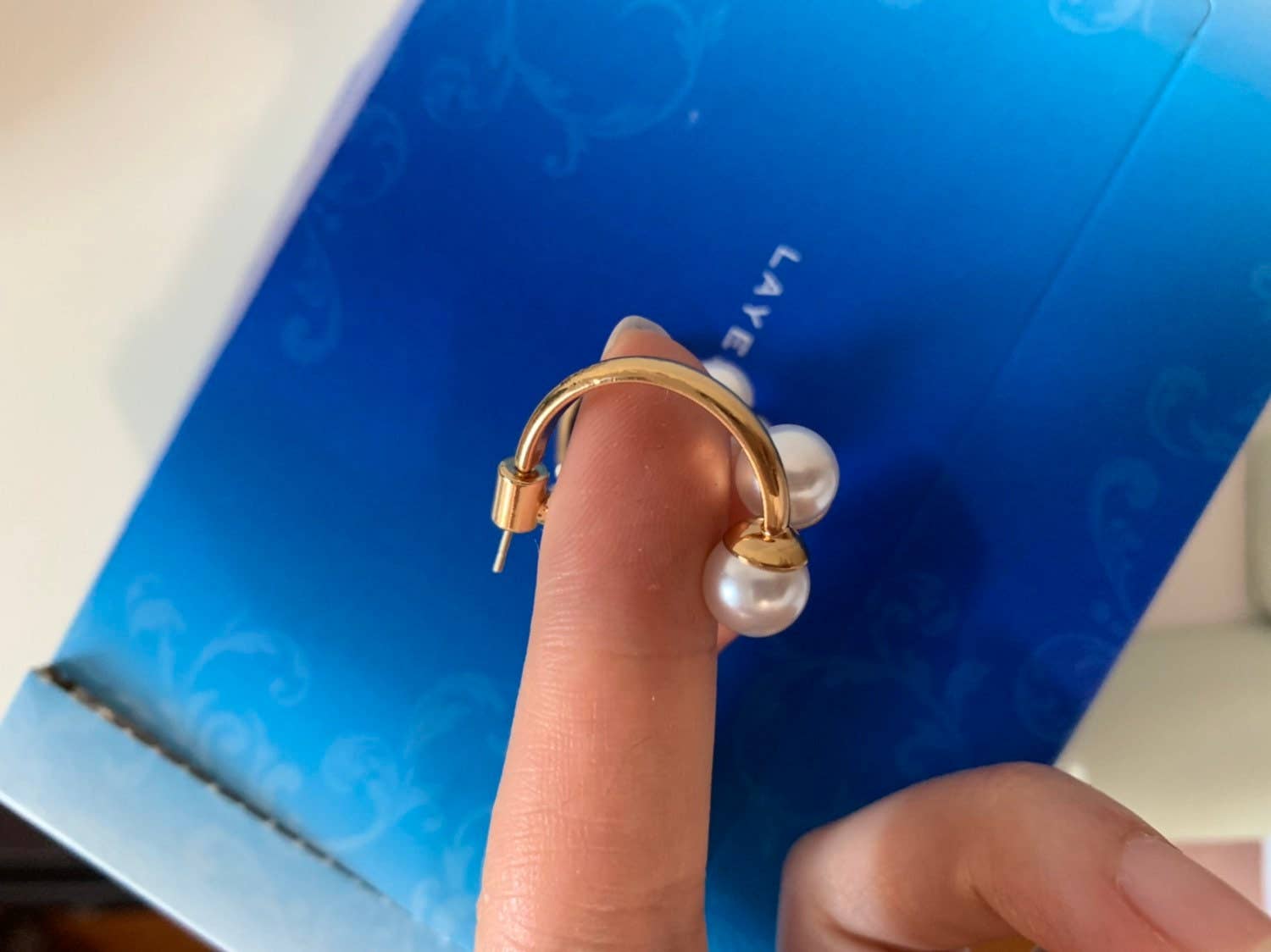 FanakoStudioNYC - Vente Créoles - Boucles d'oreilles coréennes neuves /Créoles d'oreilles en perles /Boucles d'oreilles créoles en perles/Boucles d'oreilles de style coréen/Boucles d'oreilles printemps/Créoles en argent3