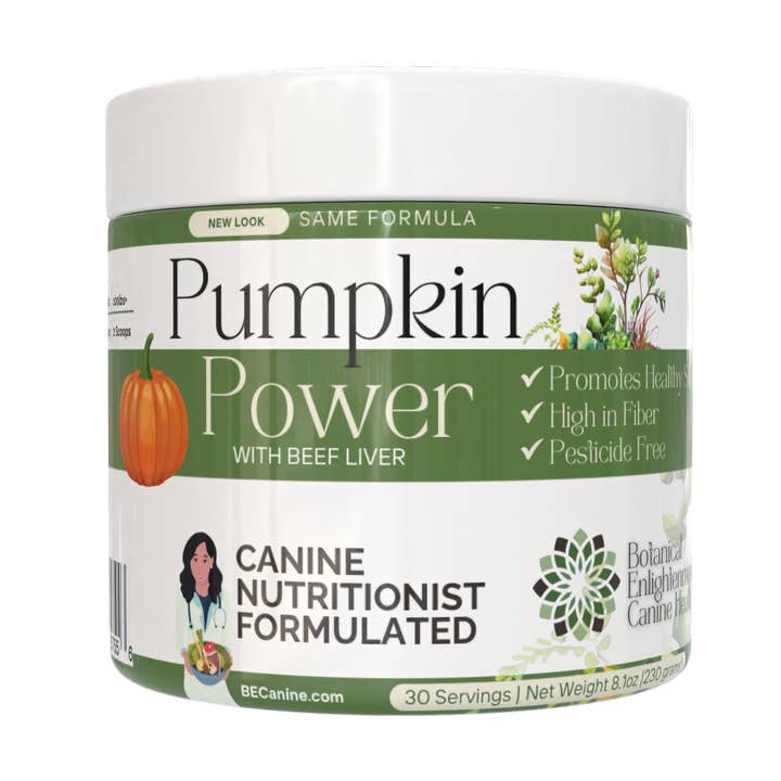 Pumpkin Power for wholesale by Botanical Enlightenment Canine Health