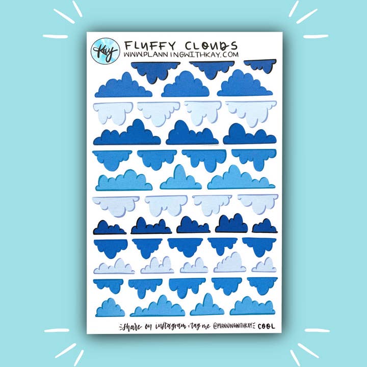 Nubes esponjosas para venta al por mayor de Planning With Kay