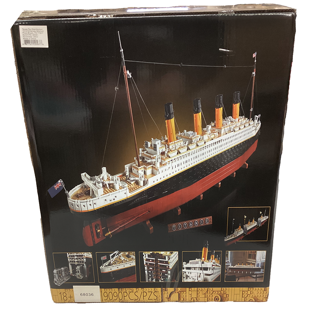 Texas Toy Distribution - Vente Jeu construction – enfant - Kit ultime de construction Titanic 9090 pièces1