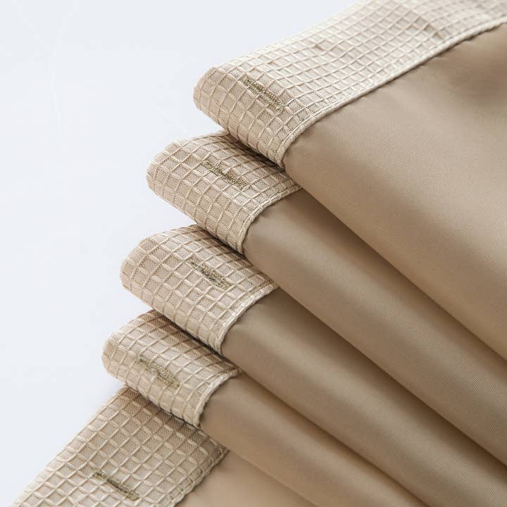 Dainty Home - Wholesale Shower Curtain - Complete Shower Curtain With Detachable Liner In Mocha6