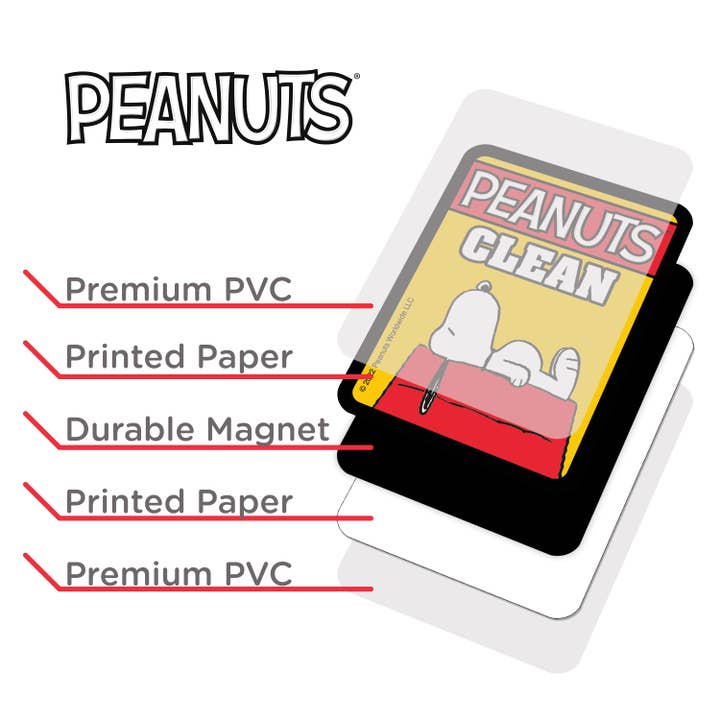 AQUARIUS, GAMAGO, ICUP, & ROCK SAWS by NMR Brands - Wholesale Magnet - Peanuts Snoopy & Ace Dishwasher Magnet