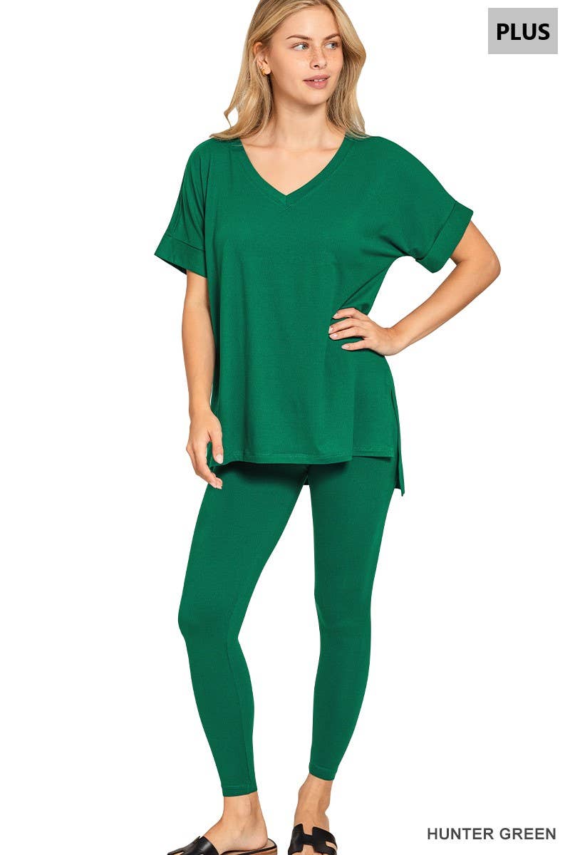 42POPS - Wholesale Lounge Set - Women's - '...Plus Microfiber Top & Leggings 2pc Set30