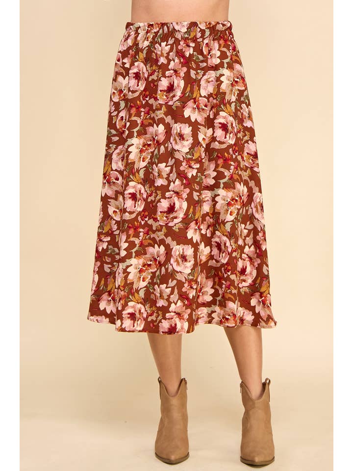 Les Amis – Engroshandel Nederdel - Dame – Blomsterprint Nederdel3