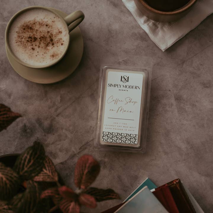 Coffee Shop on Main Coconut Soy Wax Melt for wholesale by Simply Modern Scents