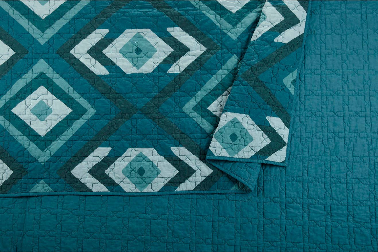 Peking Handicraft - Wholesale Bedding Set - Midway 3-Piece Quilt Set - Jungalow6