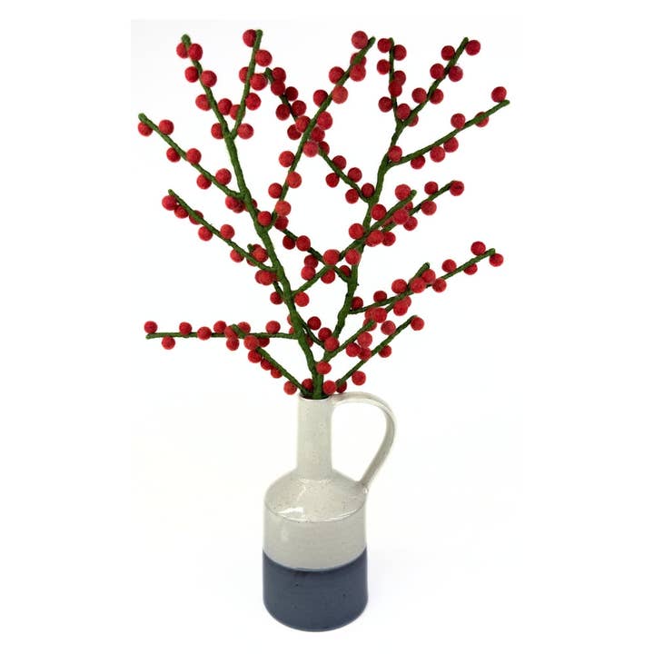 Humble Hilo - Wholesale Artificial Flowers - Humble Hilo Handmade Felt Flowers, Berry Stems8