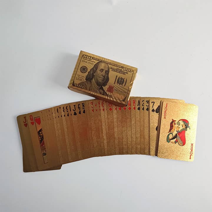 Gold Dollar Playing Cards for wholesale by Sea Creations