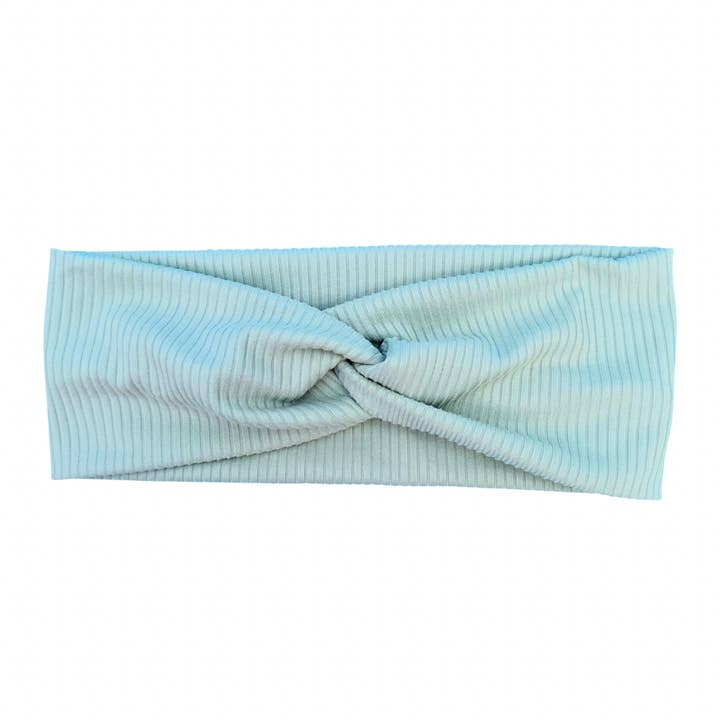 Twist Headband - Light Grey Rib for wholesale by Junque Food Headband Hair Accessories