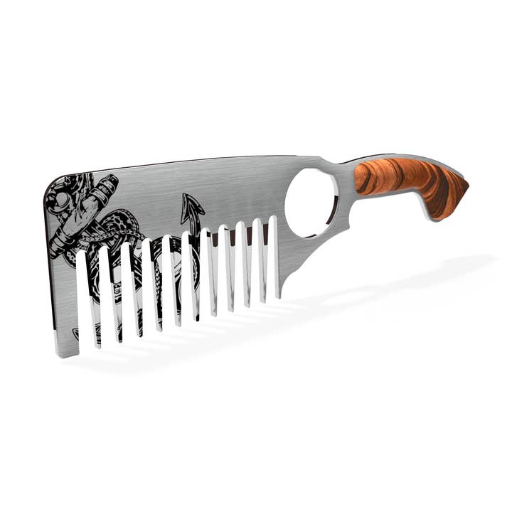 Anchor Beard Comb for wholesale by Hillman Reid