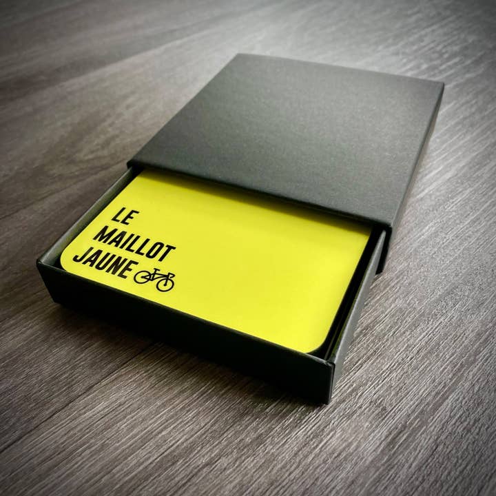 EllieBeanPrints - Wholesale Onderzetters - Fietsshirt Onderzetter Set - Geel/Stippen/Groen/Wit3