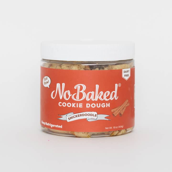 NoBaked Cookie Dough - Wholesale Cookie - Edible Snickerdoodle Cookie Dough | 6 Pint Jars